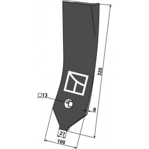 Дефлектор правый