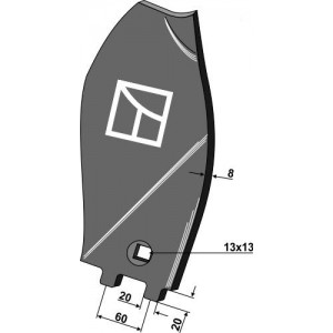 Дефлектор - ограничитель левый