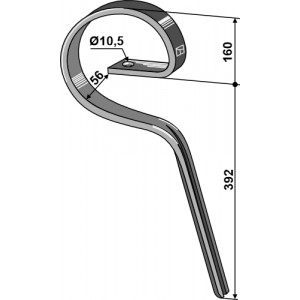 Стойка пружинная для камнеподборщика