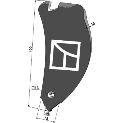 Дефлектор левый