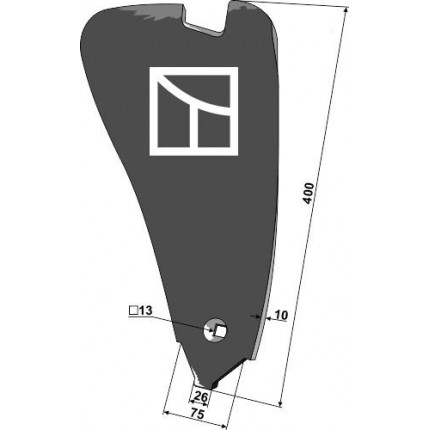 Дефлектор правый