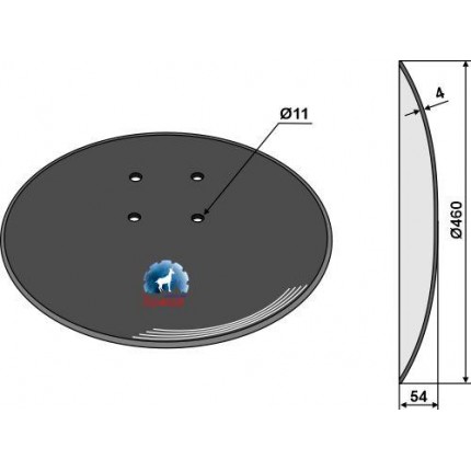 Диск гладкий 460х4 мм