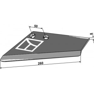 Запасное крыло для стрельчатых лап, левое