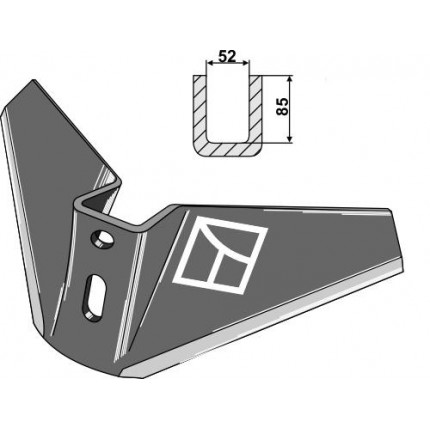 Двухсторонняя сердцевидная лапа 45-75
