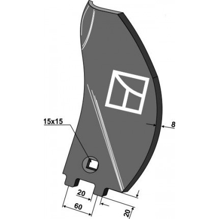 дефлектор-ограничитель левый