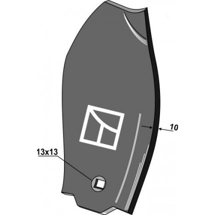 Дефлектор-ограничитель - правый