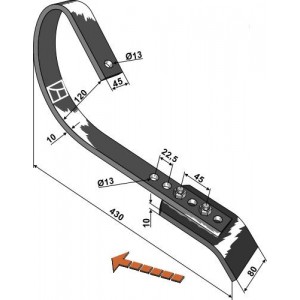Стойка выравнивателя в сборе