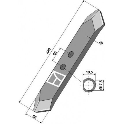 Долото оборотное