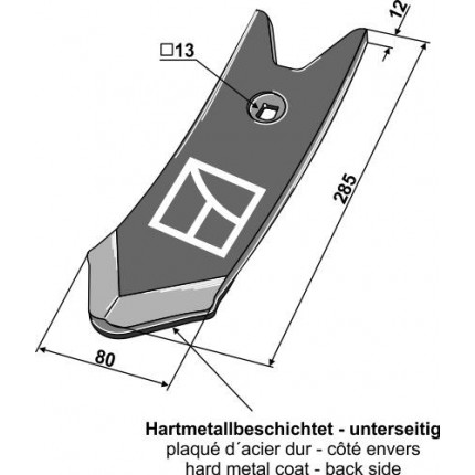 Долото с наплавом