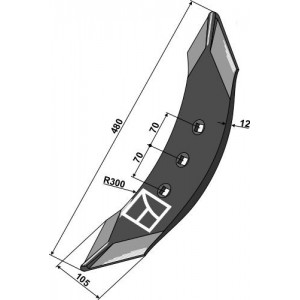 Передний лемех