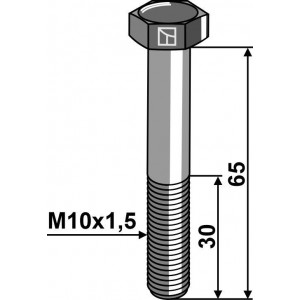 Шестигранный болт M10 без гайки