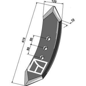 Лапа 410х120 мм