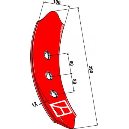 Долото правое