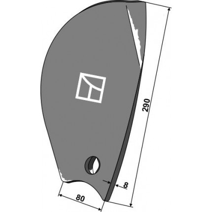 дефлетор-ограничитель левый