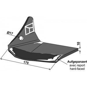 Крыло левое с наплавом