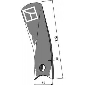 дефлектор-ограничитель левый