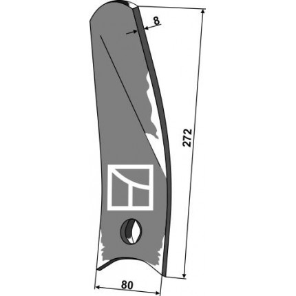 дефлектор-ограничитель правый