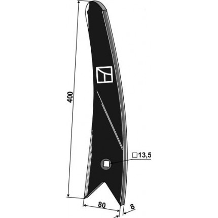 Дефлектор правый