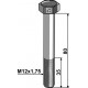 Болт шестигранный М12х1.75х80 DIN931 - 8.8