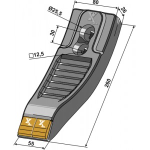 Наконечник лапы - Карбид