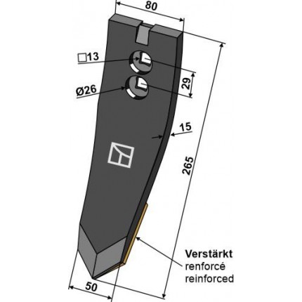 Наконечник лапы - усиленный