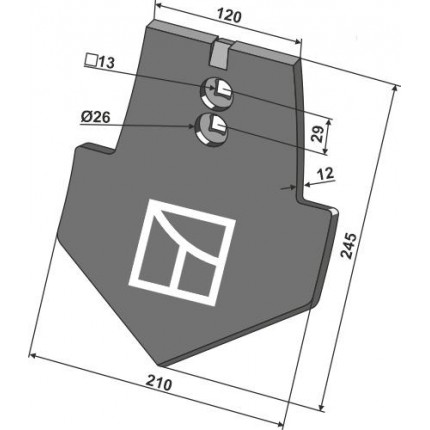 Долото 210 мм