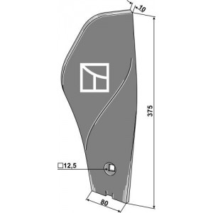Дефлектор ограничитель левый