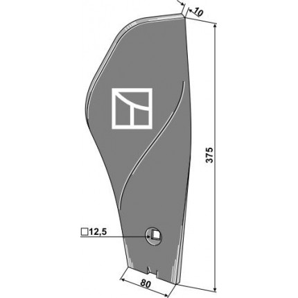 Дефлектор ограничитель левый