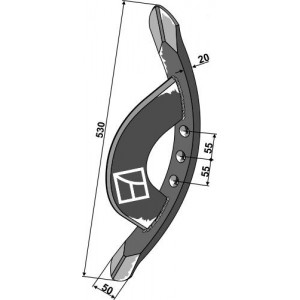 Лемех передний