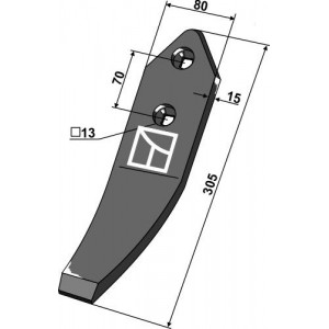 Наконечник лапы
