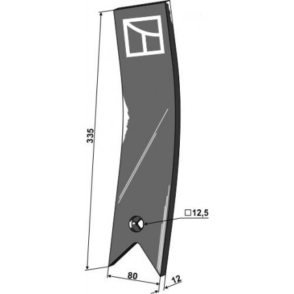 Дефлектор-ограничитель левый