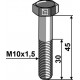 Шестигранный болт M10 без гайки