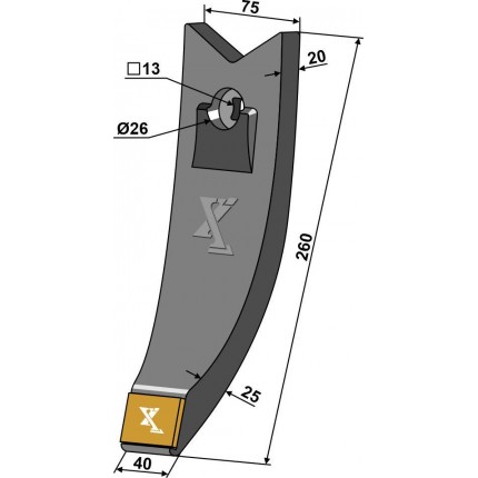 Долото лапы - карбид