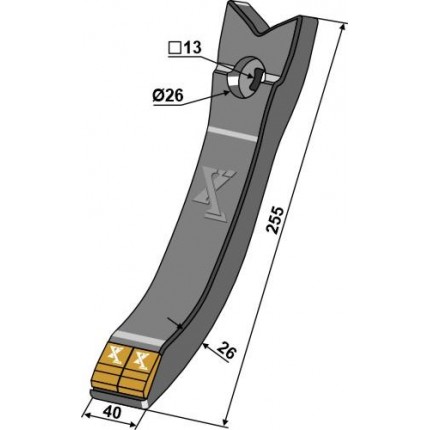 Долото лапы - карбид
