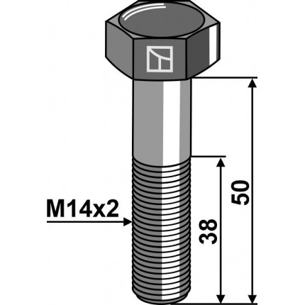 Срезной болт М14 без гайки