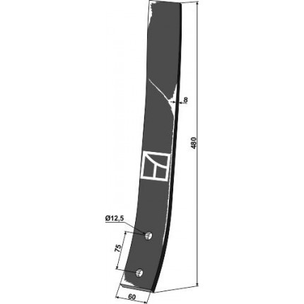 Дефлектор левый