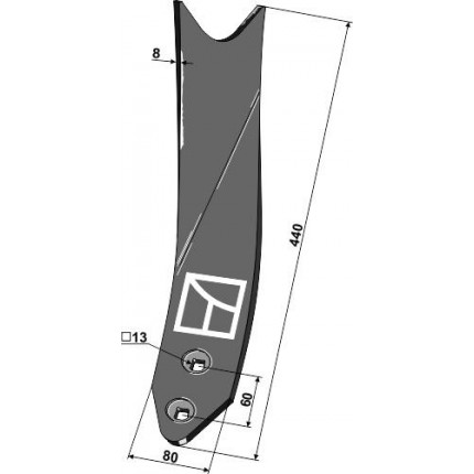 Дефлектор правый