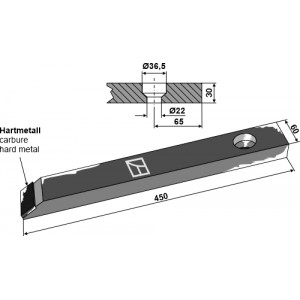 Наконечник лапы - Карбид