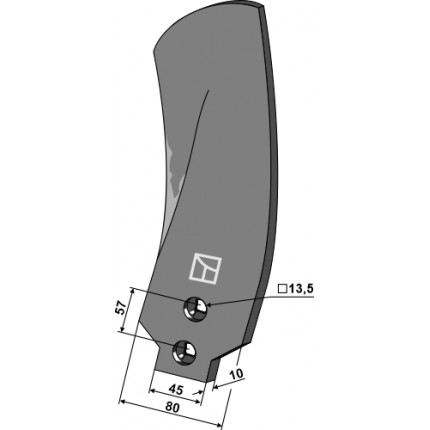 Дефлектор правый