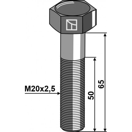 Срезной болт М20 без гайки