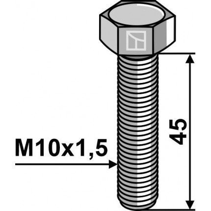 Шестигранный болт M10 без гайки