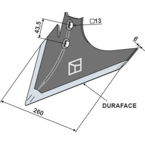 Лапа 260 мм- DURAFACE
