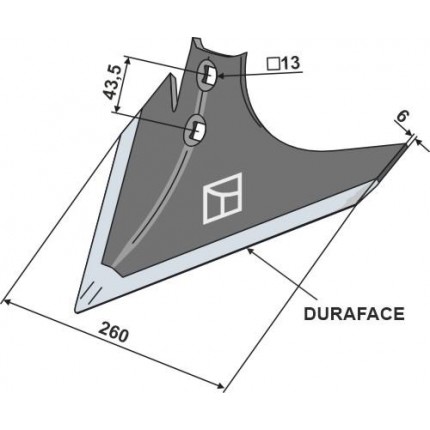 Лапа 260 мм- DURAFACE