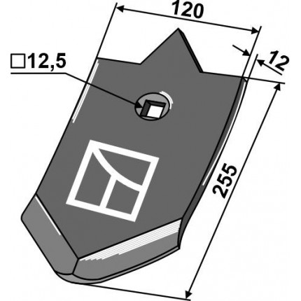 Наконечник лапы 255 мм