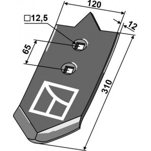 Наконечник лапы 310 мм