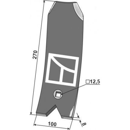 Дефлектор 270мм