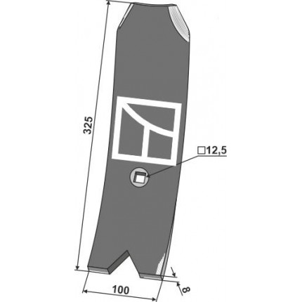 Дефлектор 325мм