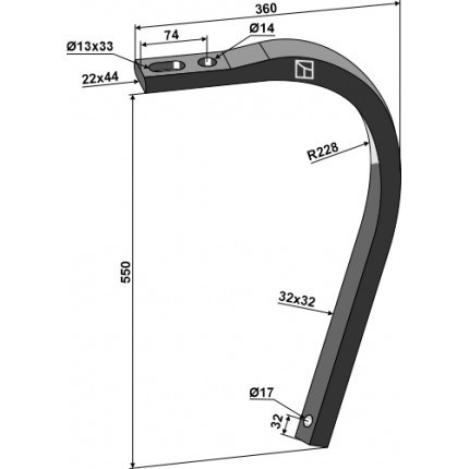 С - образная стойка