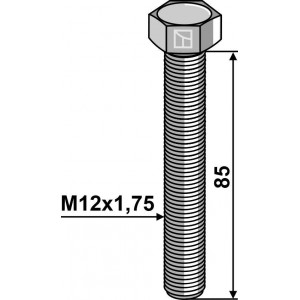 Шестигранный болт M12 без гайки