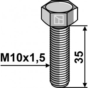 Шестигранный болт М10 без гайки